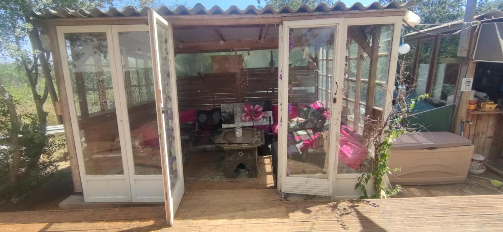 Mobilhome Vintage Dans Camping A La Ferme Ponteilla 외부 사진